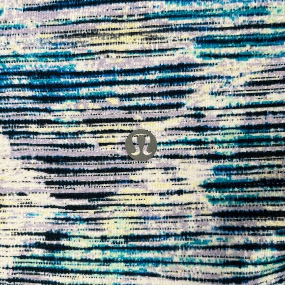 Lululemon Wunder Under Crop High-Rise Leggings Women's 8 Blurry Belle Multi Blue - Picture 3 of 8